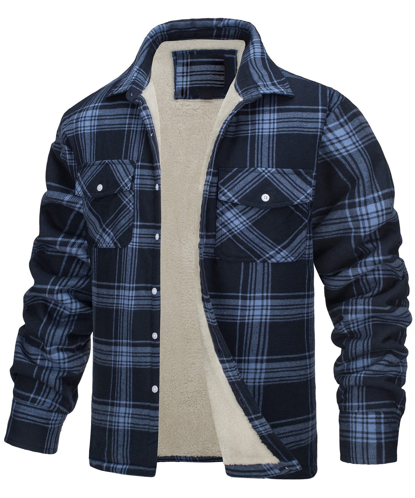Casual Long Sleeves Thicken Shirts Jackets for Men