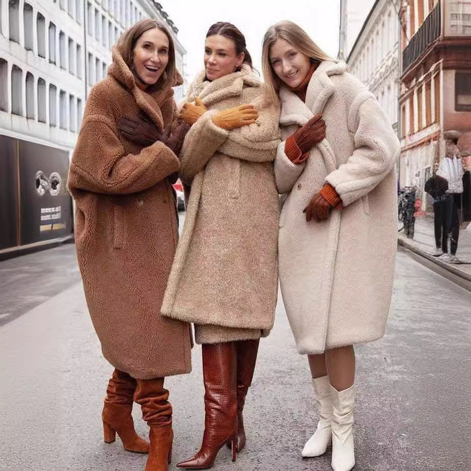 Winter Warm Faux Fur Long Outerwear for Women