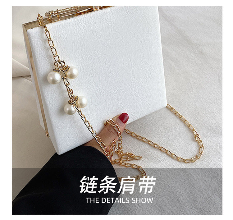 Fashion Women Pearl Design Chain Evening Party Clutch Bags