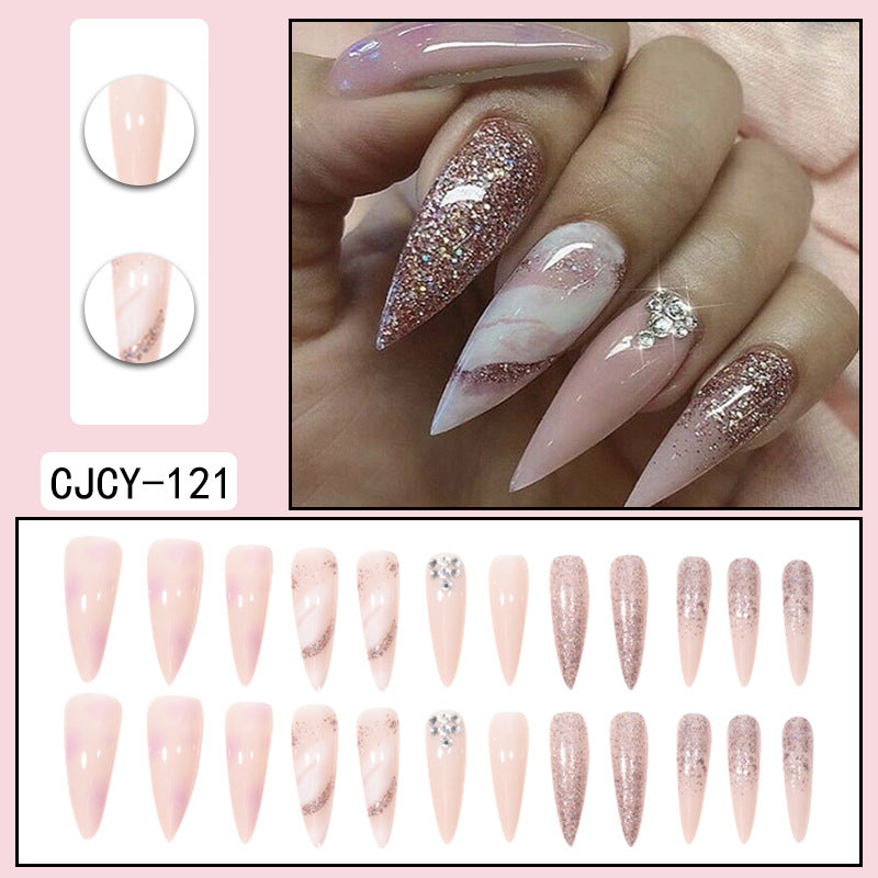 Fashion Gradient Color Extra Long Press on Nails