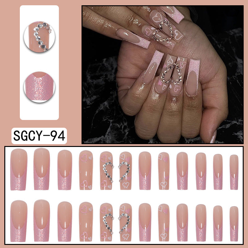 Fashion Gradient Color Extra Long Press on Nails