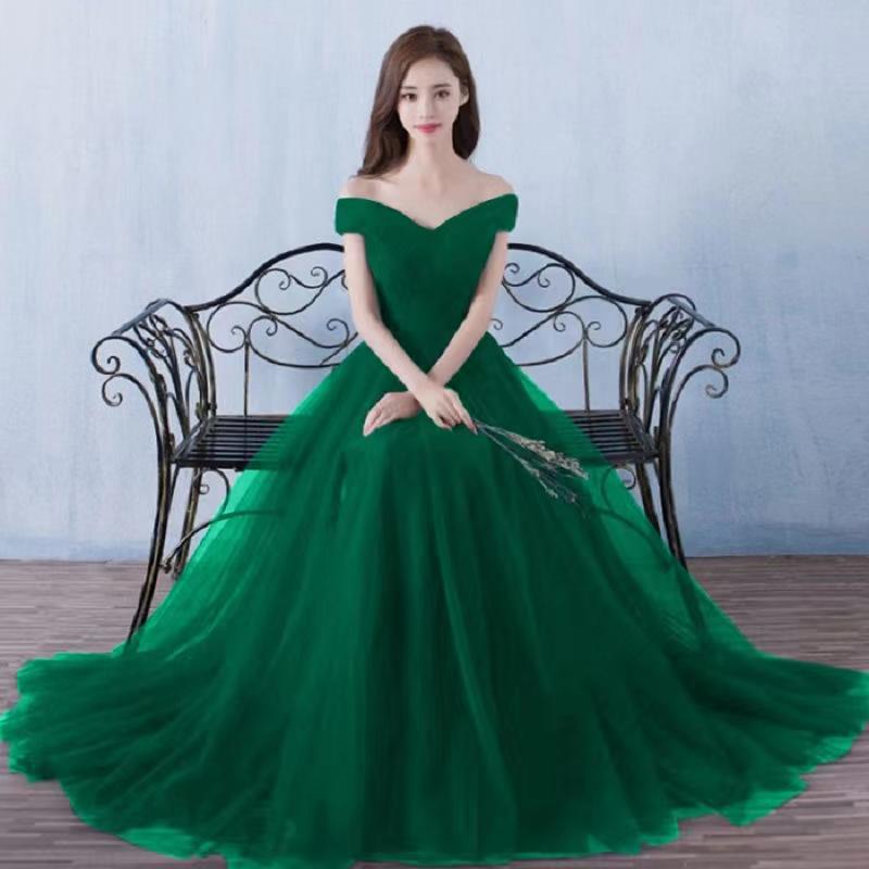 Elegant Off The Shoulder Long Party Dresses