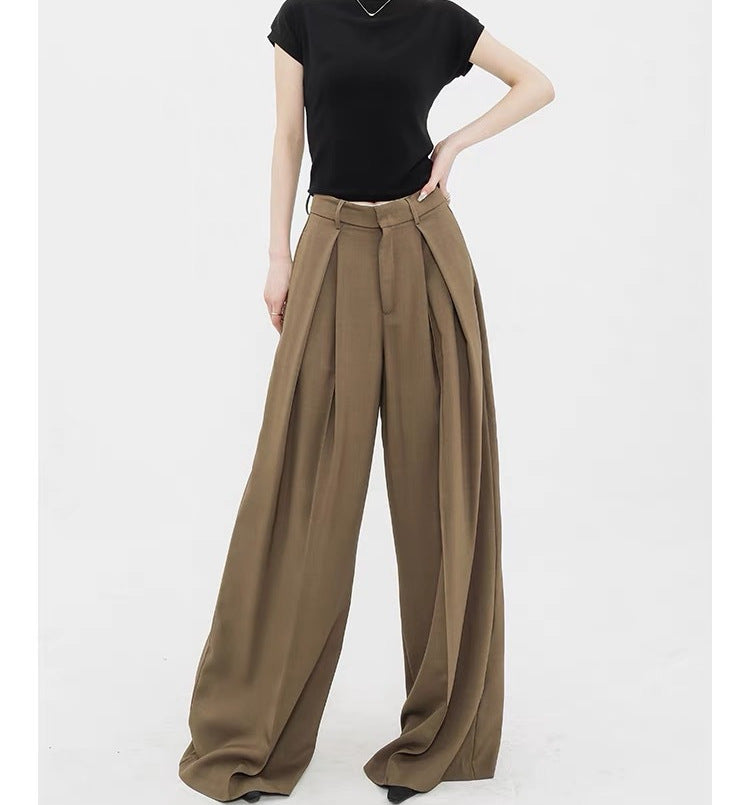 Casual High Waist Loose Wide Legs Pants