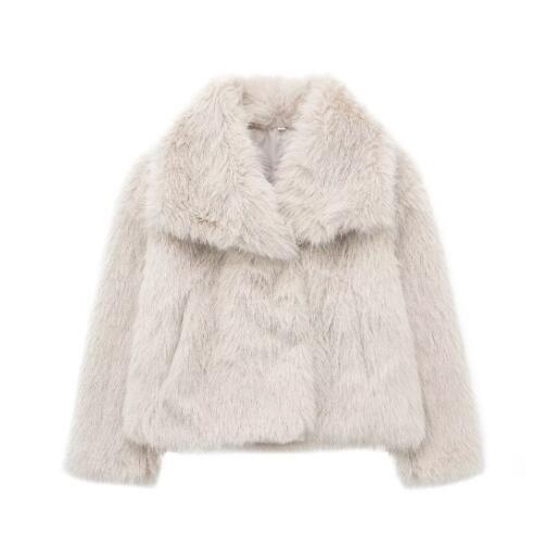 Fashion Artificial Fox Fur Winter Women Jacket Coats