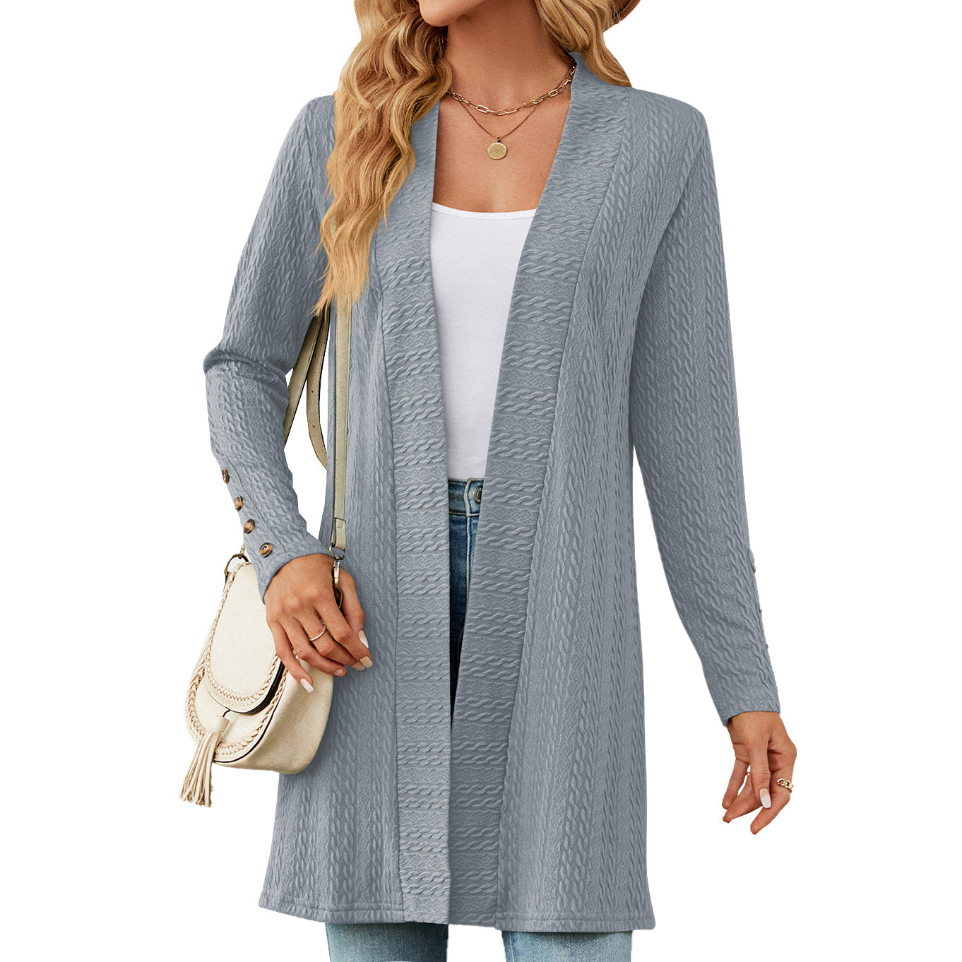 Casual Women Long Sleeves Knitted Cardigans