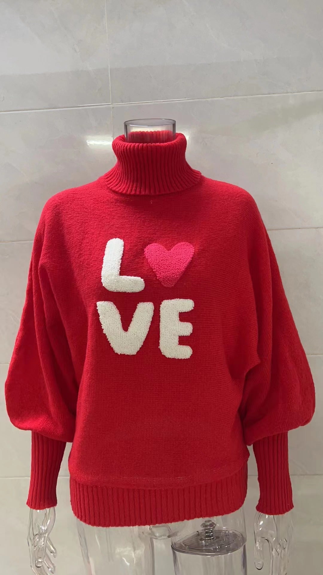 Casual High Neck Winter Loose Knitted Sweaters