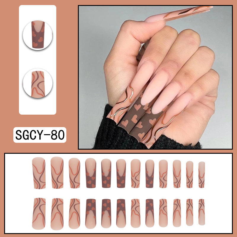 Fashion Detachable Extra Long Press on Nails