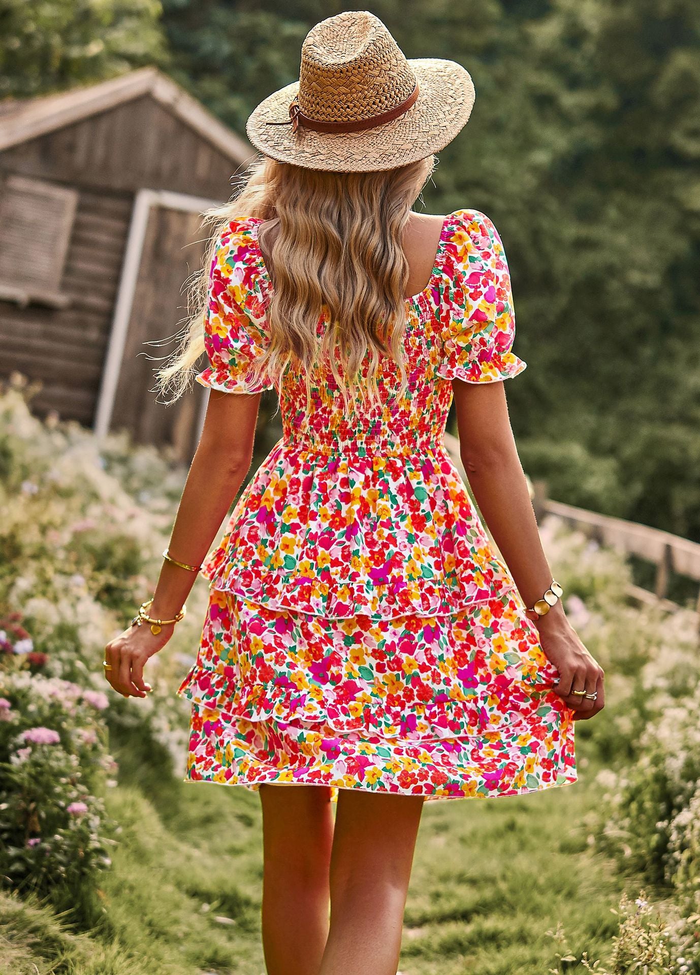 Casual Summer Romantic Cake Short Dresses