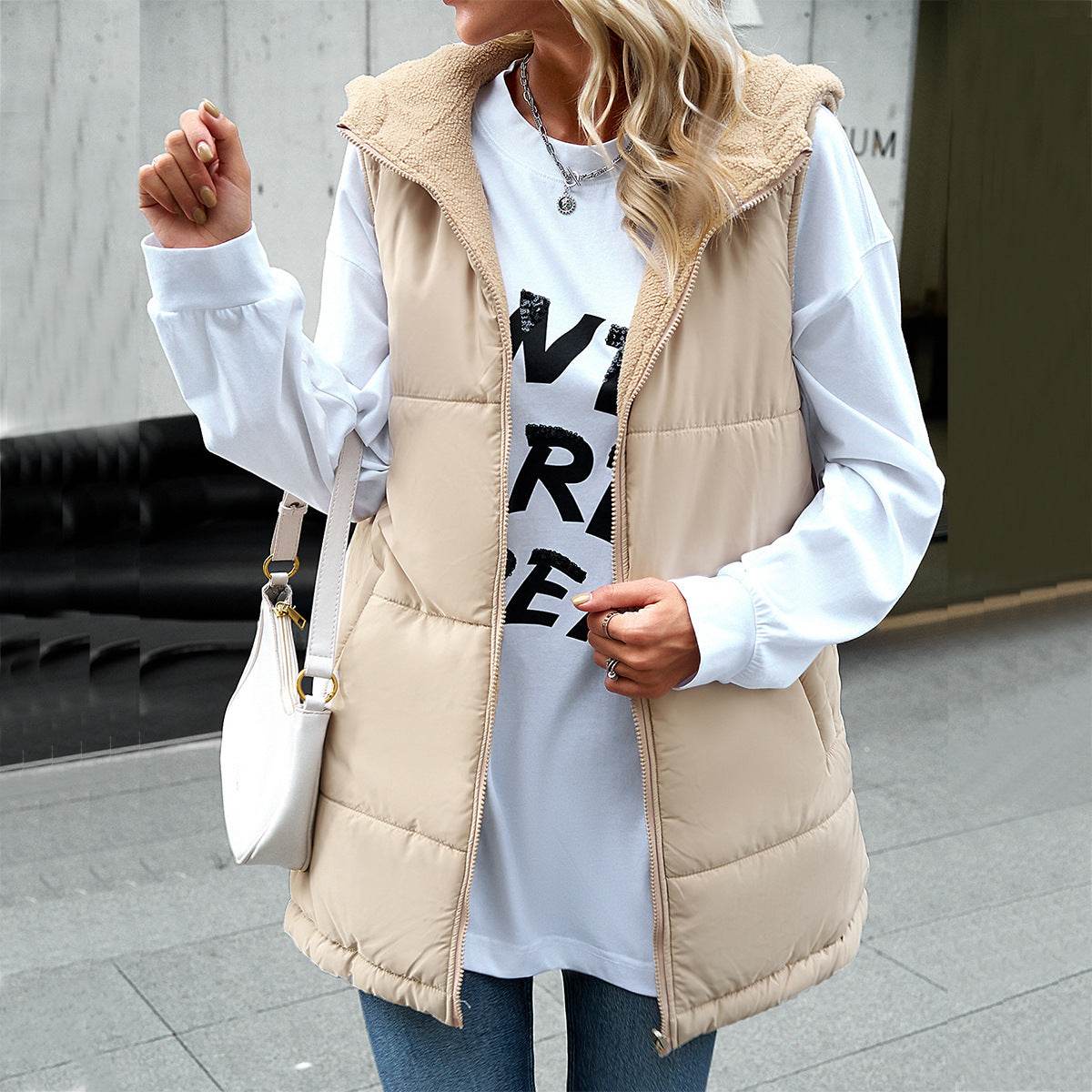 Casual Winter Women Vest Outerwear