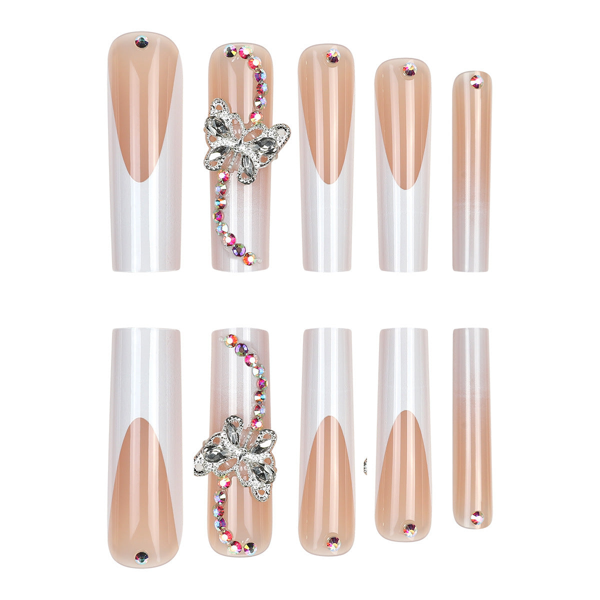 Luxury Bow Design False Press on Nails