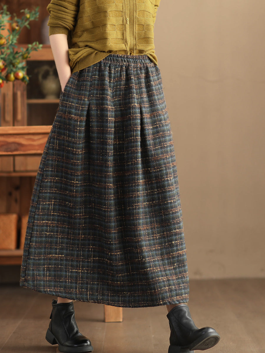Vintage Thicken A Line Skirts