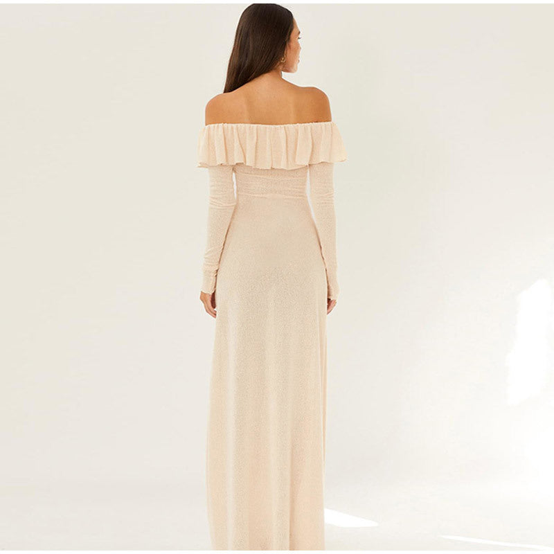 Sexy Off The Shoulder Long Sleeves Party Dresses