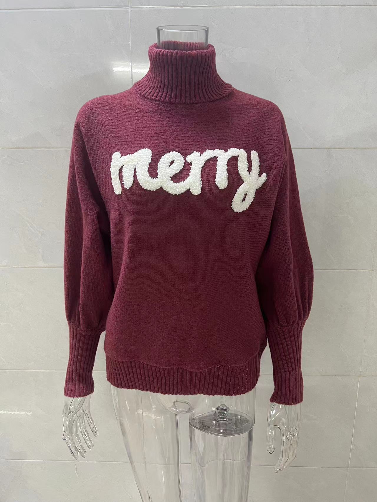 Casual High Neck Winter Loose Knitted Sweaters