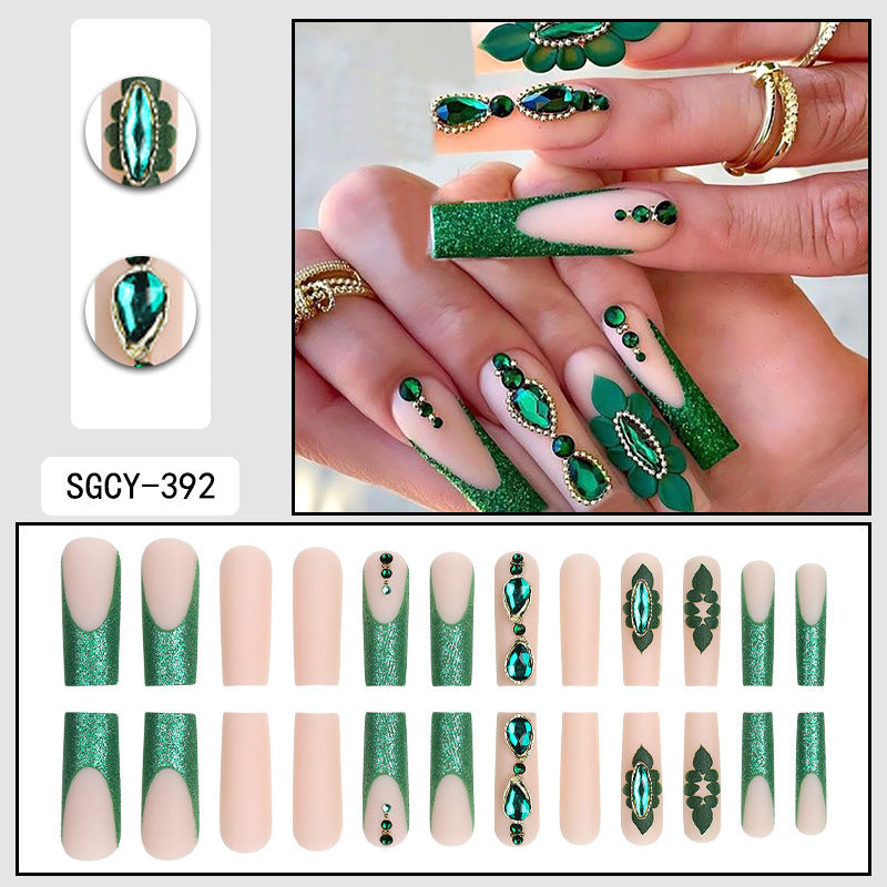 Detachable Turquoise Press on Nails