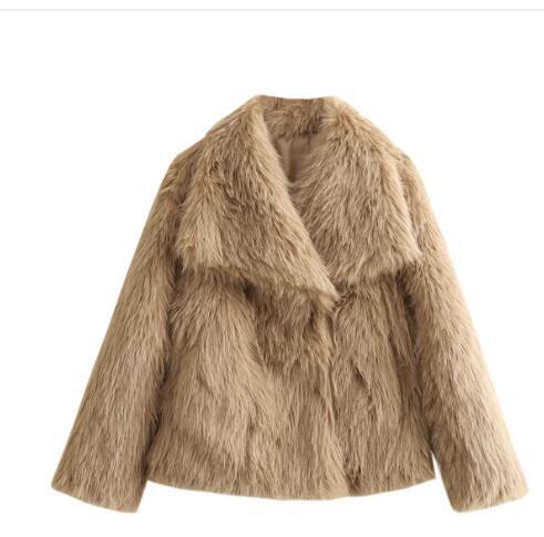 Fashion Artificial Fox Fur Winter Women Jacket Coats