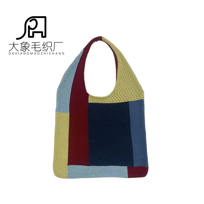 Vintage Knitted Shoulder Bags for Women