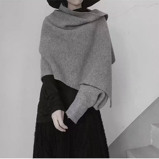 Casual Knitted Warm Cloaks for Women