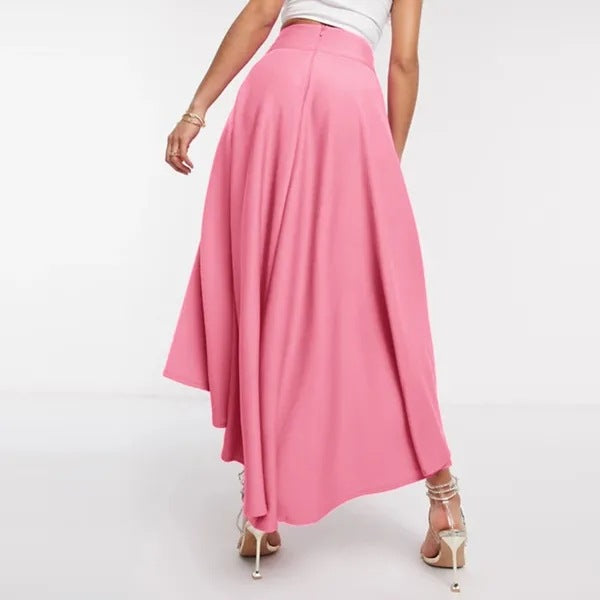 Fashion High Waist Asymmetrical Long Skirts