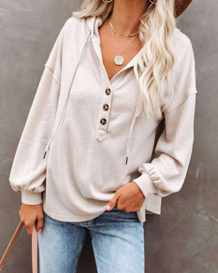 Casual Long Sleeves Hoodies Shirts for Women