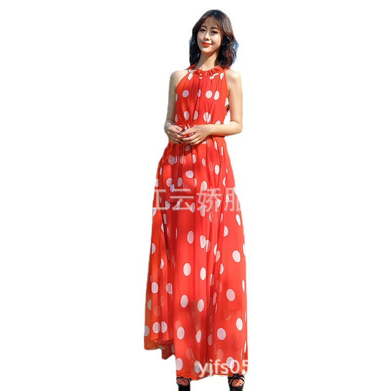 Summer Chiffon Long Beach Dresses for Holiday