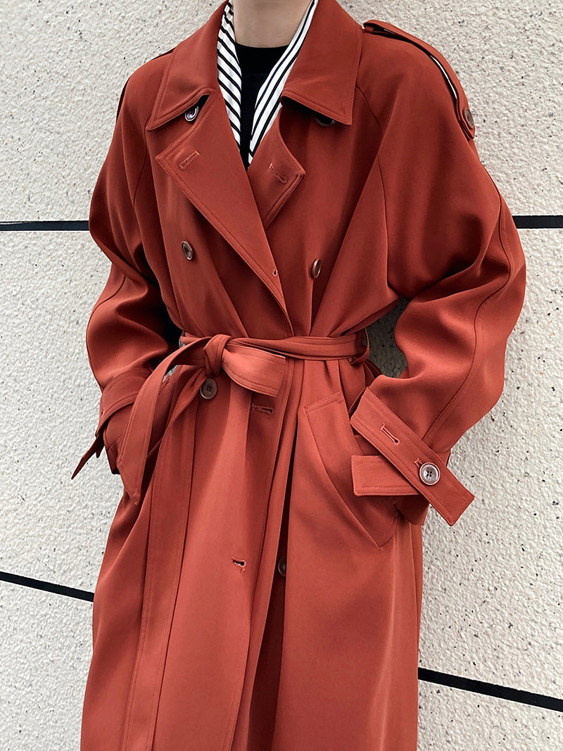 Fashion Loose Long Trench Coats for Women