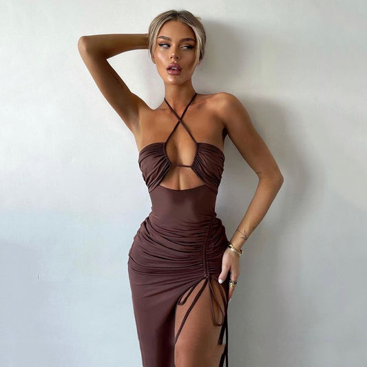 Sexy Halter Long Party Dresses