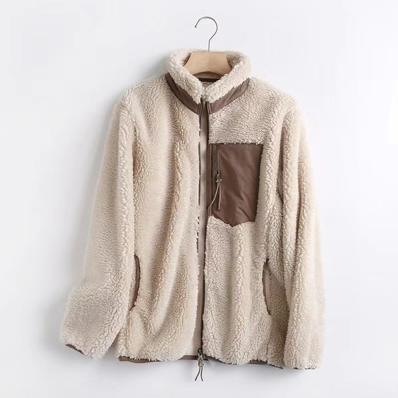 Casual Women and Men Winter Fleece Jacket Coats