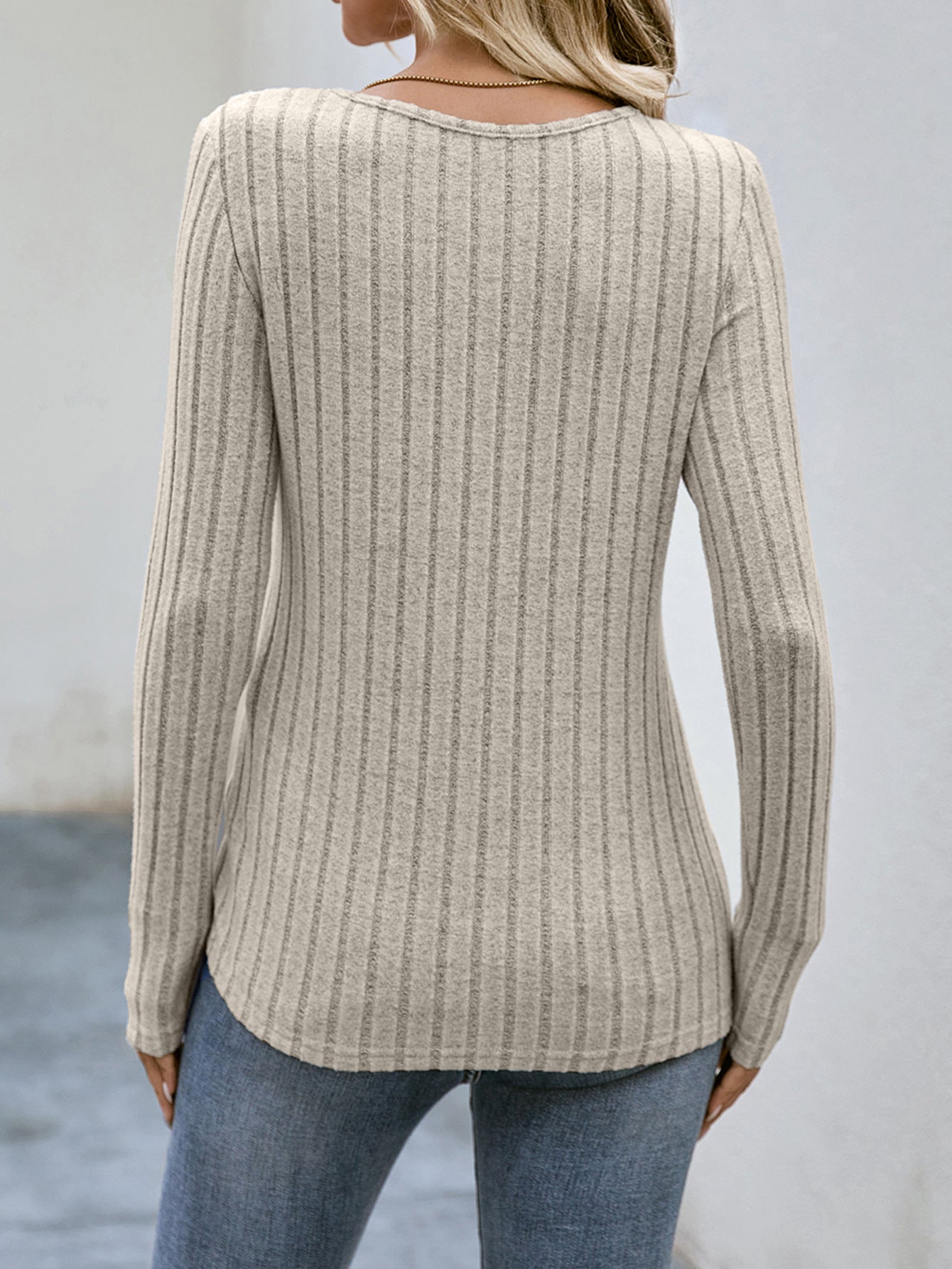 Fashion Round Neck Autumn Long Sleeves Shirts