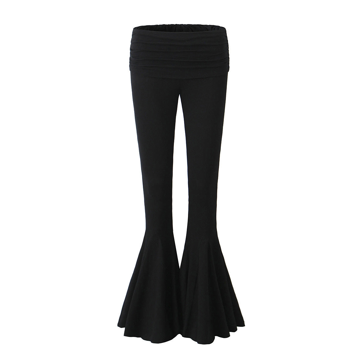 Sexy Low Waist Elastic Flare Pants for Women