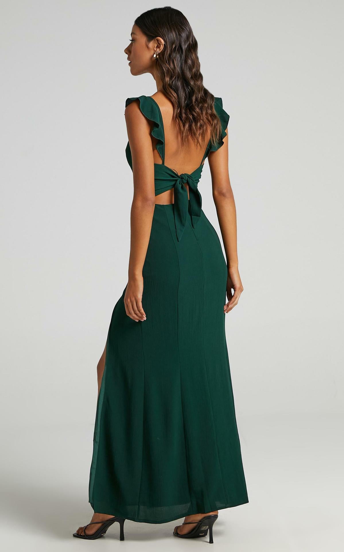 Sexy Split Front Sleeveless Evening Dresses