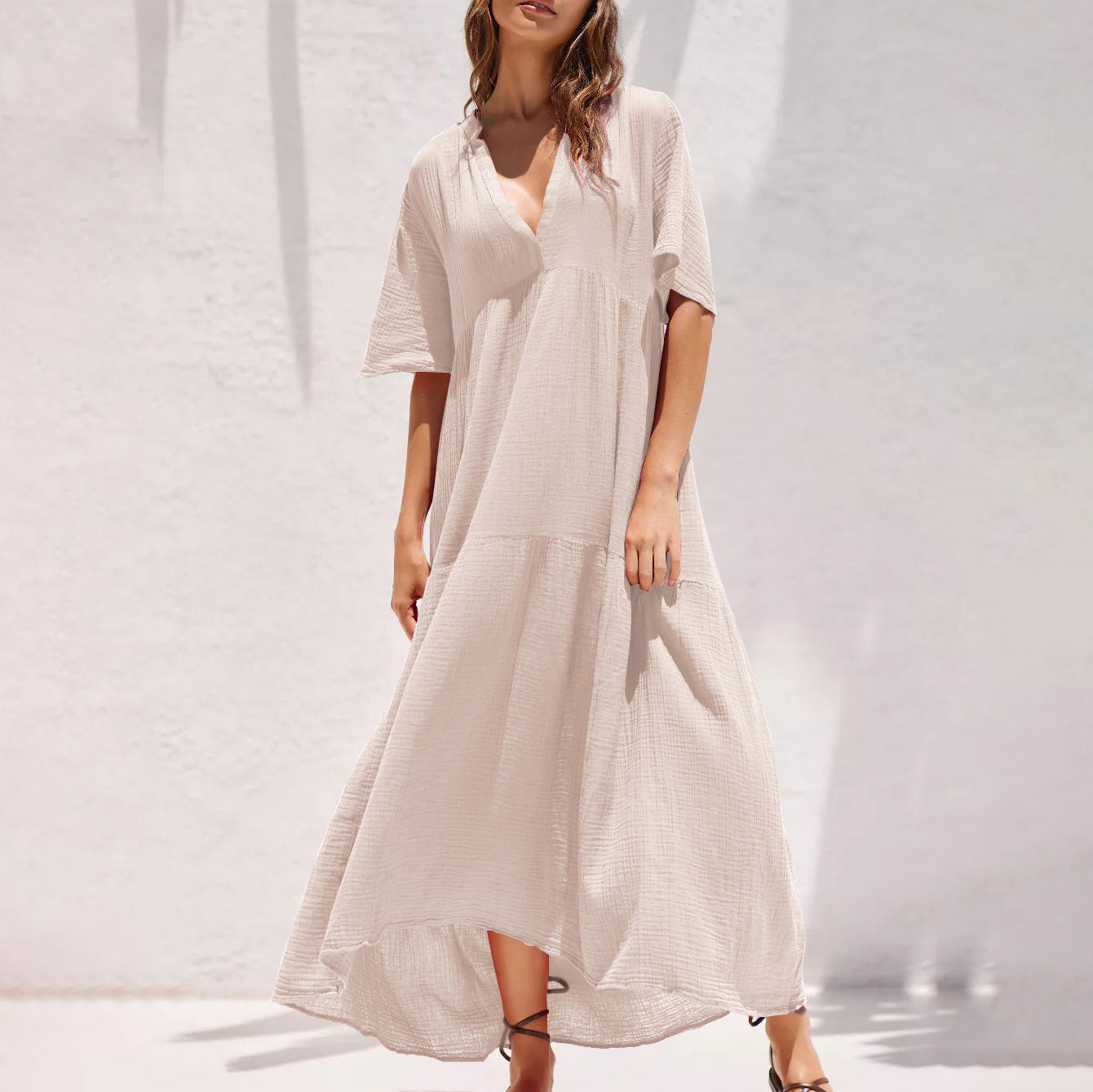 Summer V Neck Long Maxi Dresses