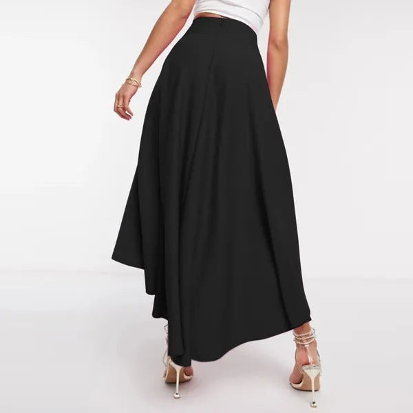 Fashion High Waist Asymmetrical Long Skirts