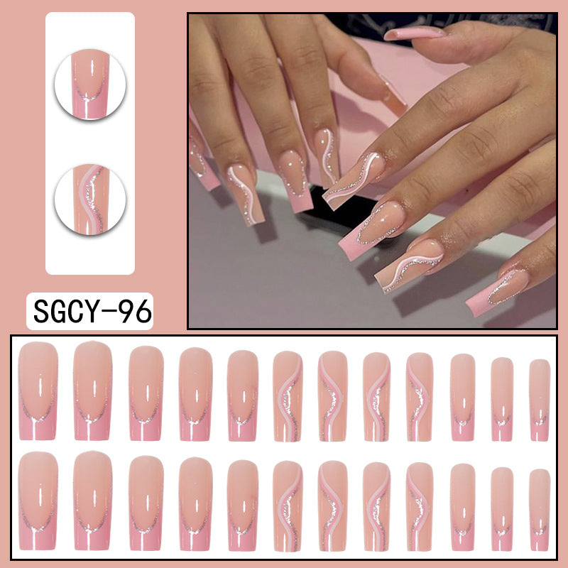 Fashion Gradient Color Extra Long Press on Nails