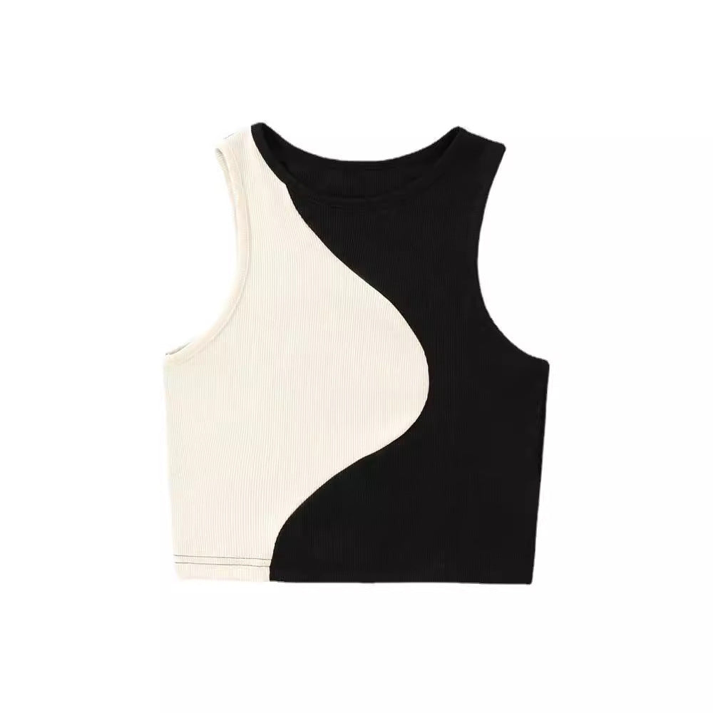 Sexy Round Neck Sleeveless Tank Tops