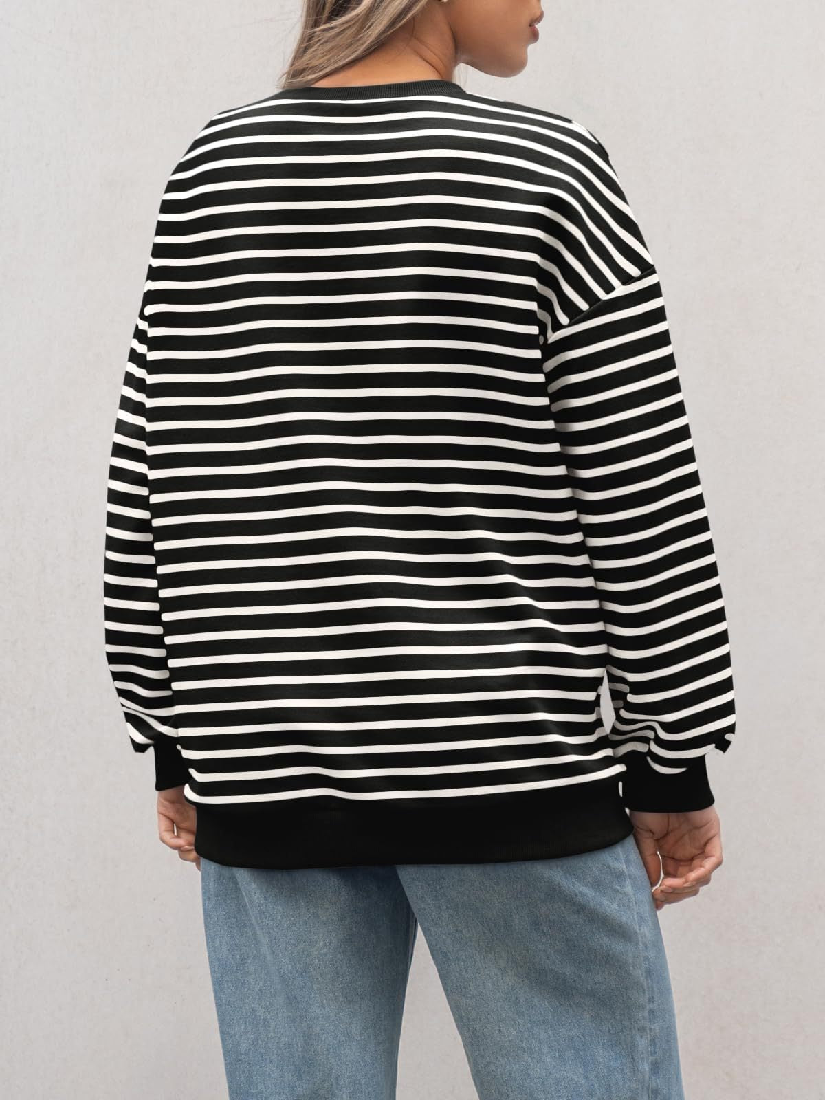 Casual Striped Long Sleeves Sports Hoodies