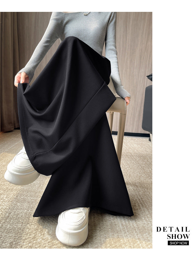 Casual High Waist Loose Wide Legs Straight Pants