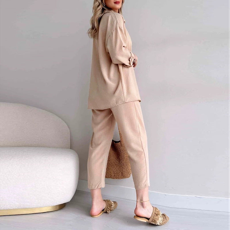 Casual Women Long Sleeves Shirts & Harem Pants