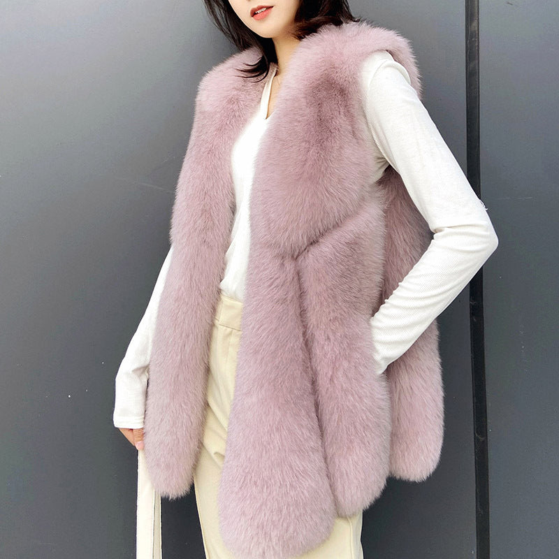 Fashion Artificial Fox Fur Vest