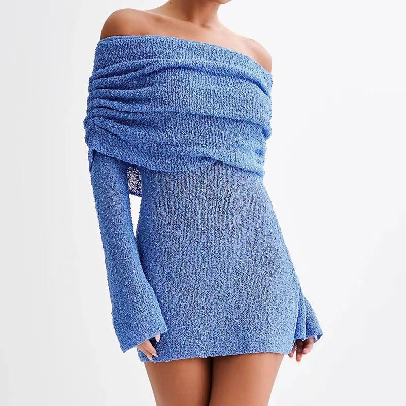 Sexy Off The Shoulder Long Sleeves Mini Dresses