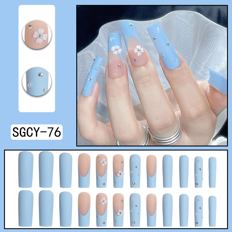 Fashion Gradient Color Extra Long Press on Nails