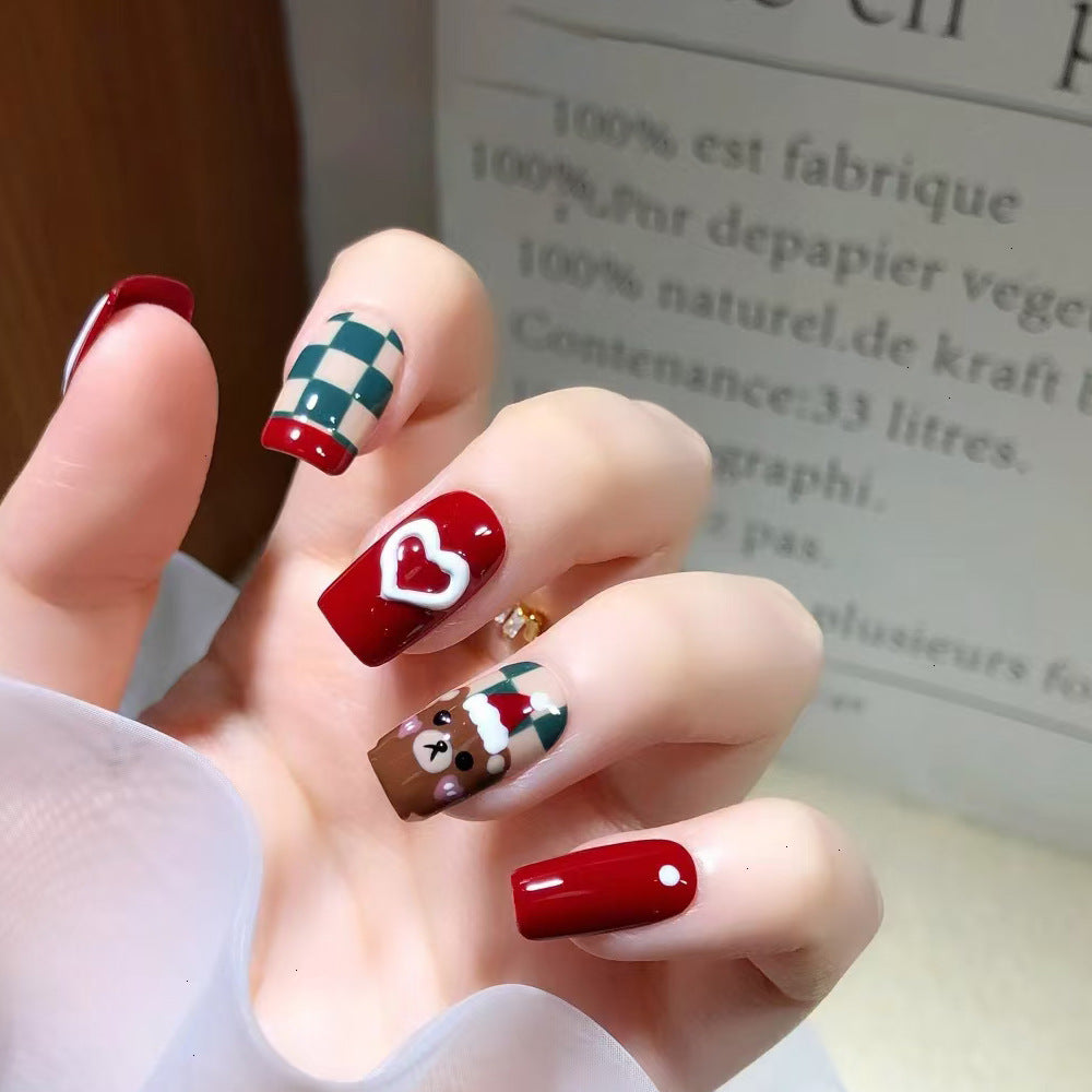 Fashion Sweetheart Wearable Christmas Nails