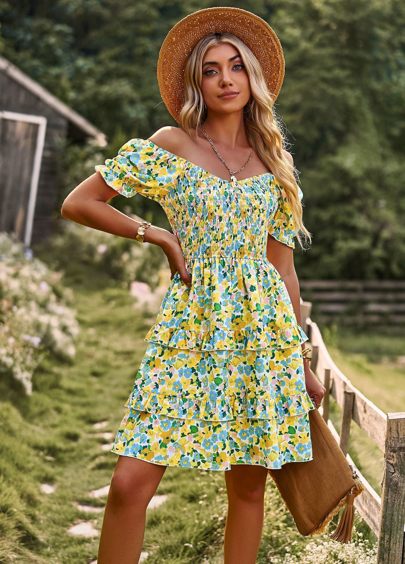 Casual Summer Romantic Cake Short Dresses