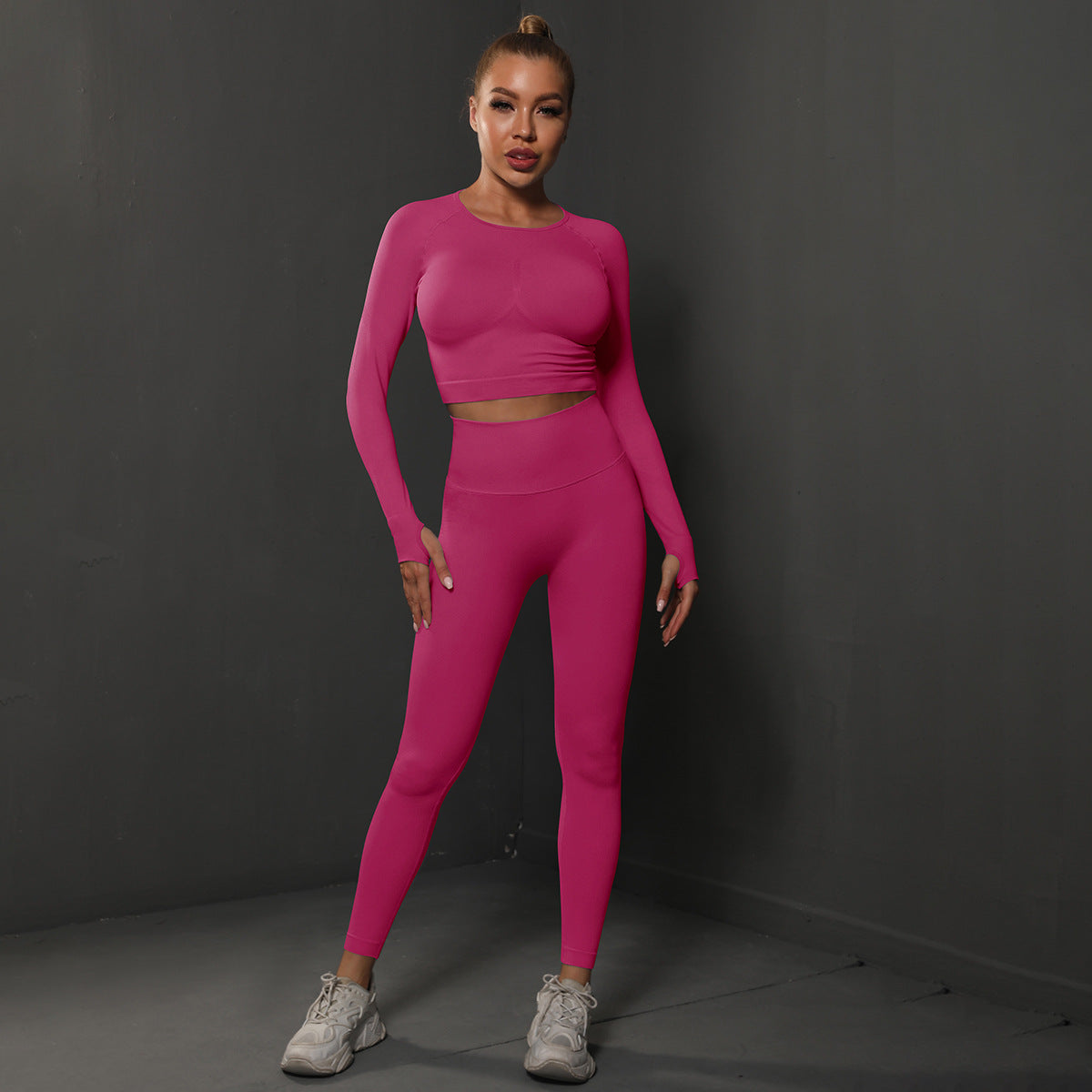 Fashion Simple Style Sports Yoga Suits for Women