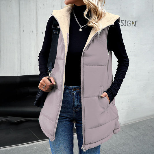 Casual Winter Women Vest Outerwear