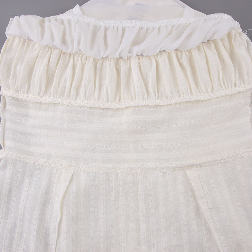 Summer Cotton Sexy White Mini Hot Dresses