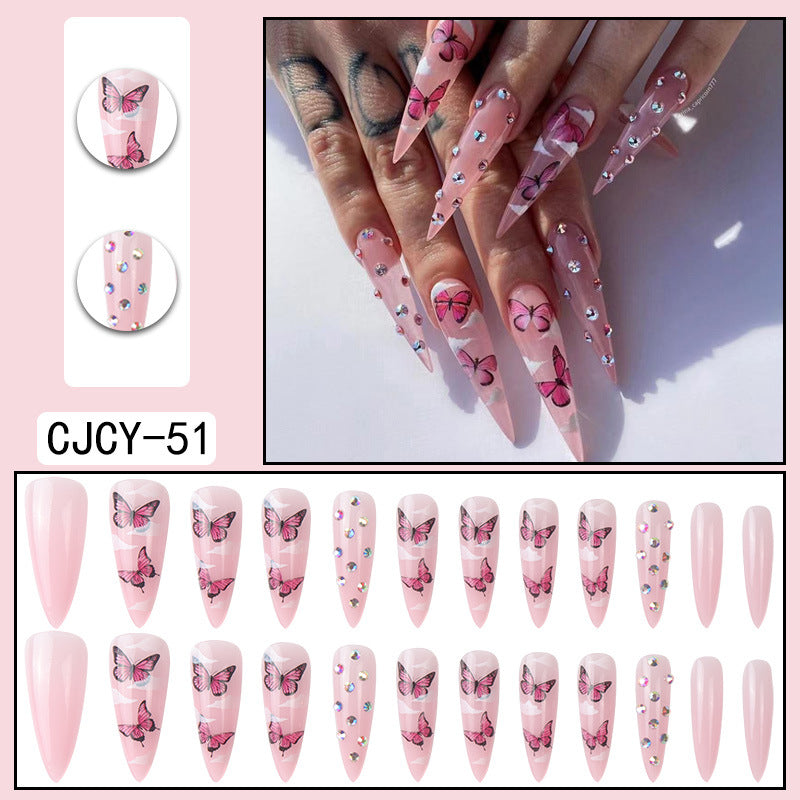 Fashion Detachable Extra Long Press on Nails