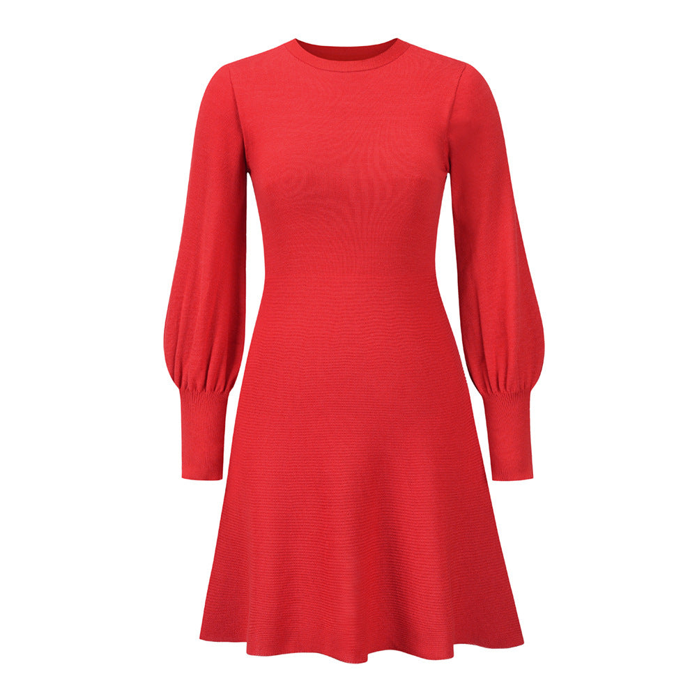 Elegant Plus Sizes Knitted Short Dresses