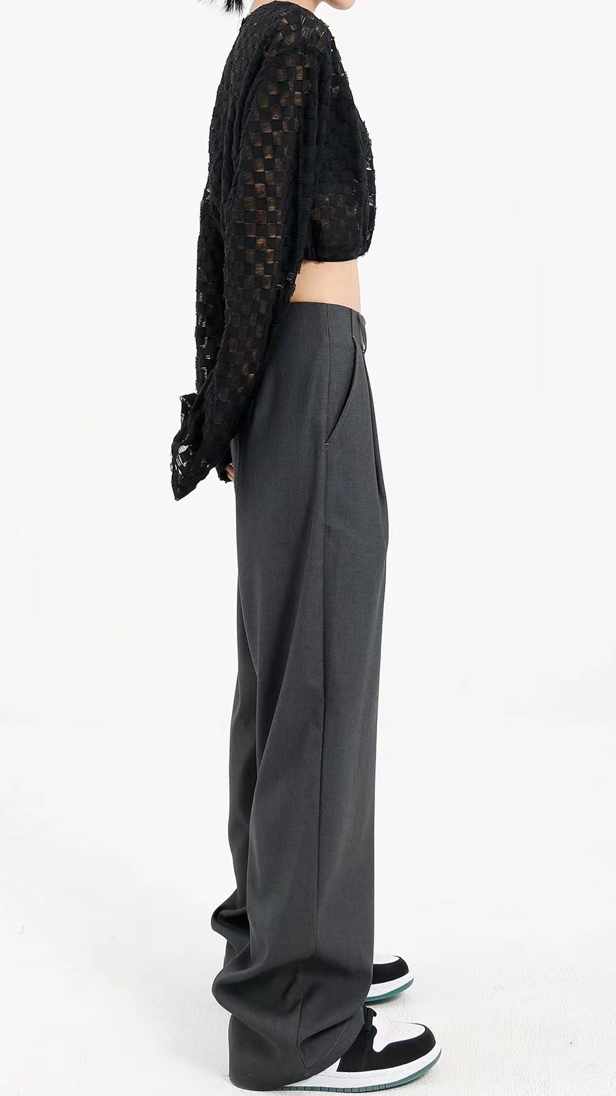 Designed Women Fall Straight Wide Legs Pants