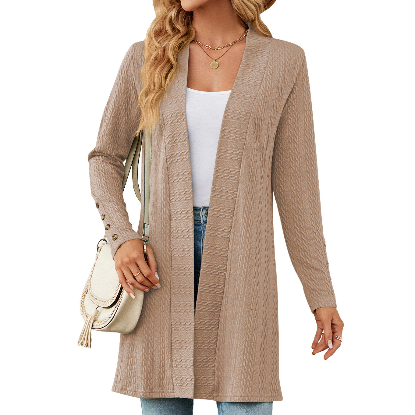 Casual Women Long Sleeves Knitted Cardigans