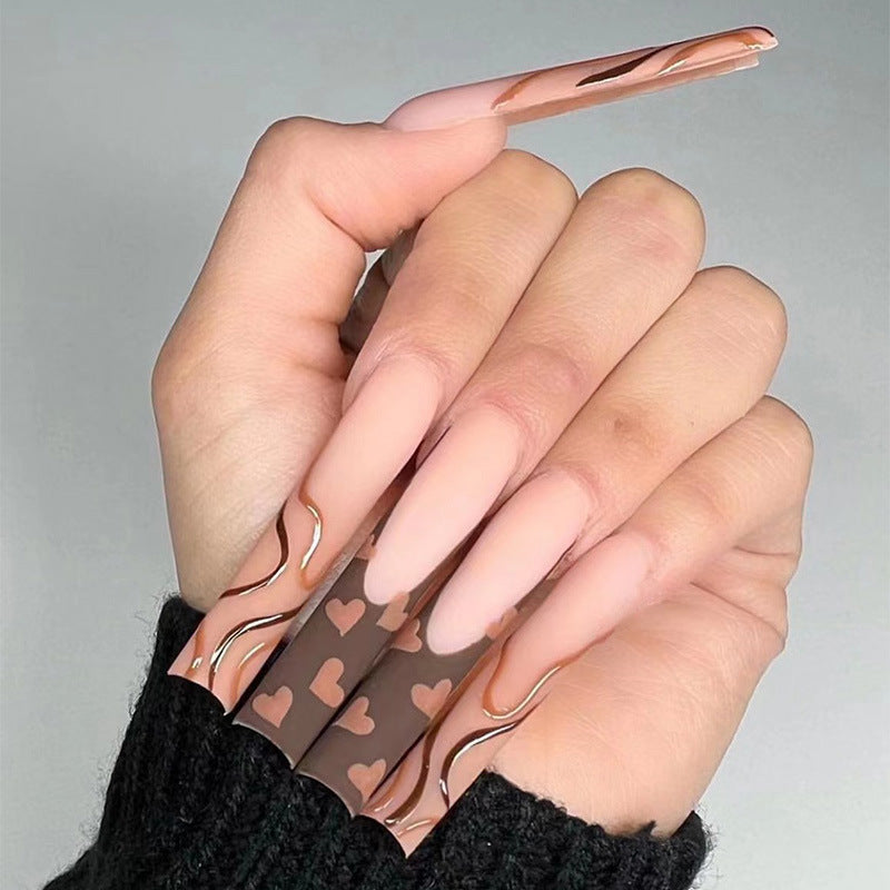 Fashion Gradient Color Extra Long Press on Nails